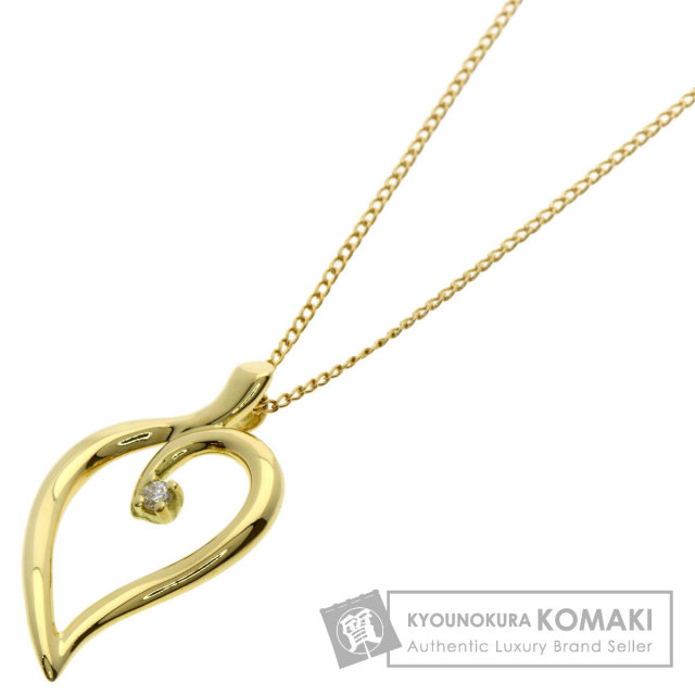 ティファニー ネックレス オープンリーフ 1P ダイヤモンド