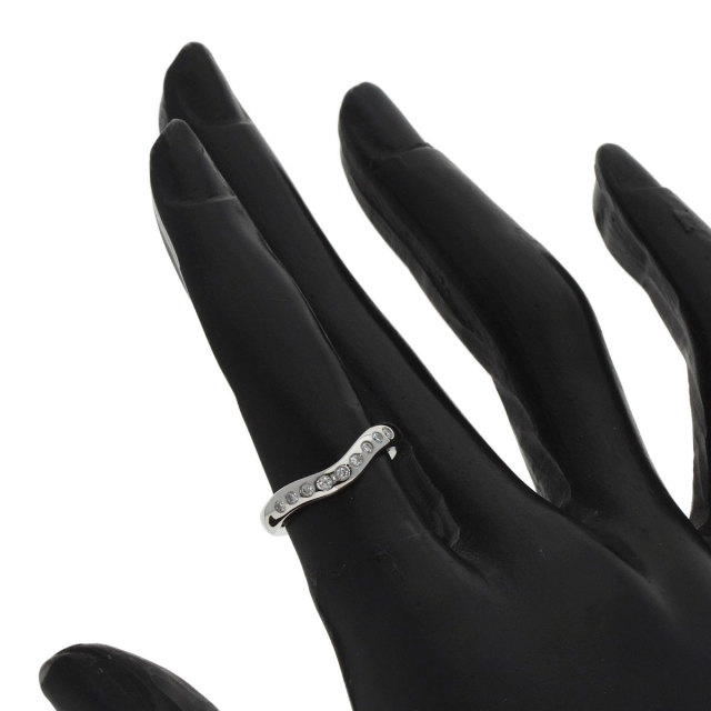 TIFFANY&Co. ティファニー カーブドバンド ダイヤモンド リング・指輪