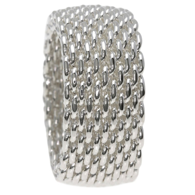 TIFFANY&Co. ティファニー サマセットメッシュ リング・指輪 シルバー