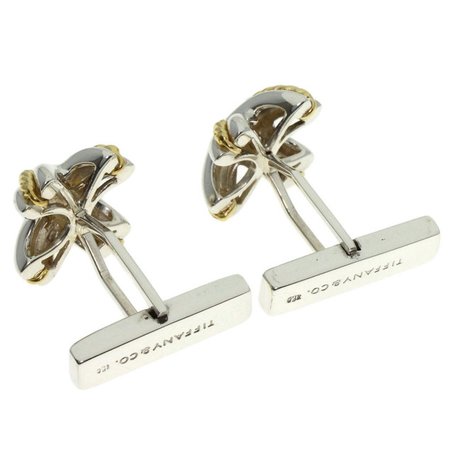 TIFFANY&Co. ティファニー シグネチャー カフス シルバー/K18YG メンズ