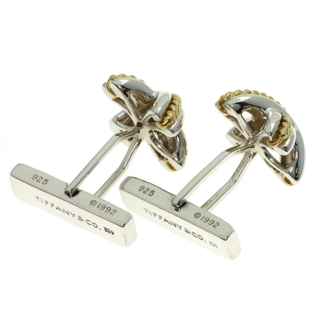 TIFFANY&Co. ティファニー シグネチャー カフス シルバー/K18YG メンズ