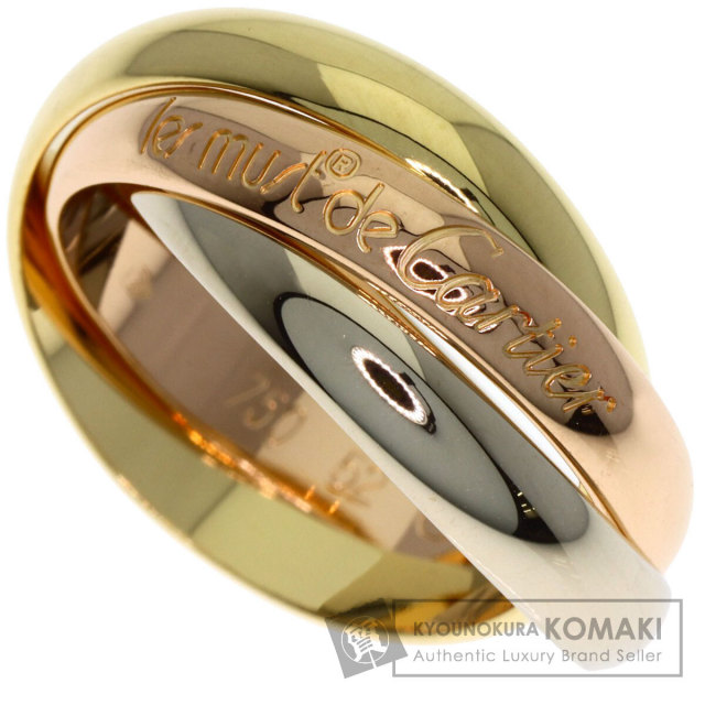 Cartier（カルティエ） トリニティ リング スリーカラーゴールド K18YG K18PG K18WG 15号相当 55 リング・指輪 レディース 仕上済 101747405 : 東京ぶらんど - 通販 - Yahoo!ショッピング | カルティエ Cartier リング トリニティ スリーカラー K18PG K18WG K18YG 15号 / #55 【中古】 | リング(指輪)