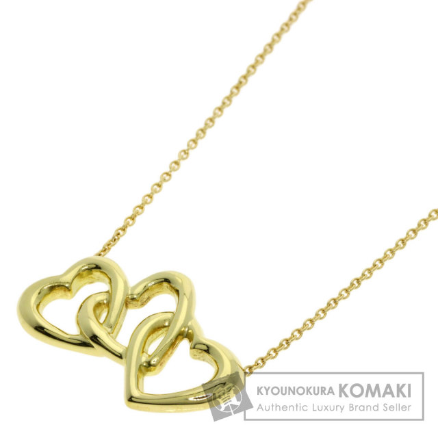 TIFFANY&Co. ティファニー トリプルハート ネックレス K18
