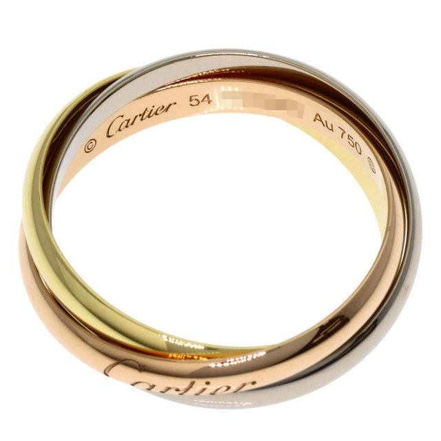 CARTIER カルティエ トリニティ SM #54 現行モデル リング・指輪 K18