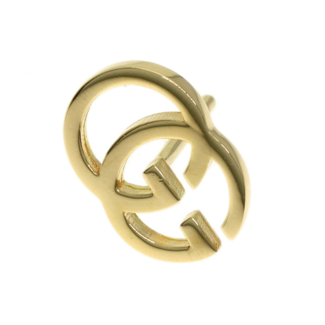 GUCCI グッチ ダブルG スタッズ ピアス K18イエローゴールド