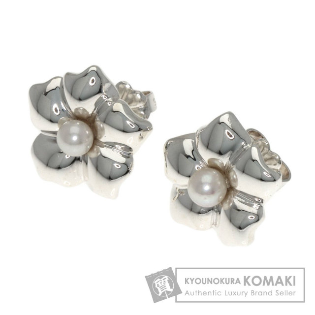 ティファニー ピアス アコヤパール 真珠 フラワー