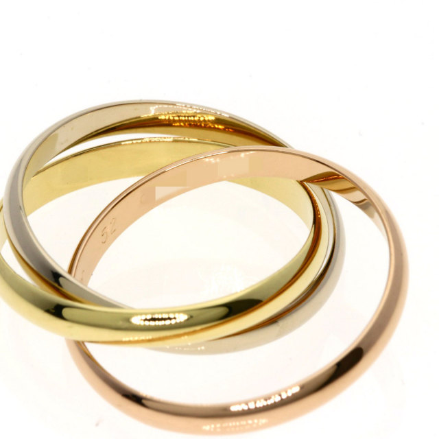 CARTIER カルティエ トリニティ SM #52 リング・指輪 K18イエロー