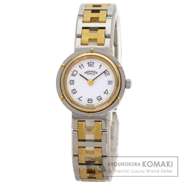 HERMES エルメス アルソー 腕時計 SS SSxGP レディース [中古] HERMES - HERMES エルメス アルソー 腕時計 SS SSxGP レディース [中古