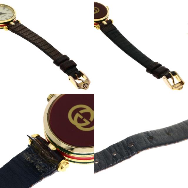 ガラス新品　GUCCI　グッチ　シェリー　3001　L　レデイース　ウォッチ GUCCI - GUCCI グッチ シェリーライン 腕時計 GP 革 レディース [中古