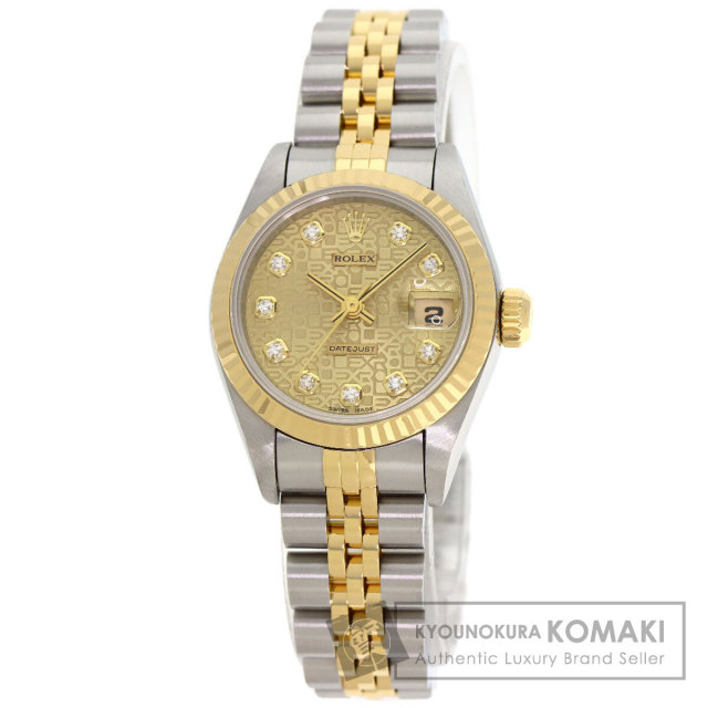 ROLEX ロレックス 69173G デイトジャスト 10P ダイヤモンド 腕時計