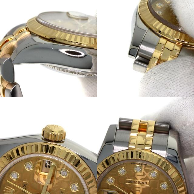 ROLEX ロレックス 179173G デイトジャスト 10P ダイヤモンド 腕時計