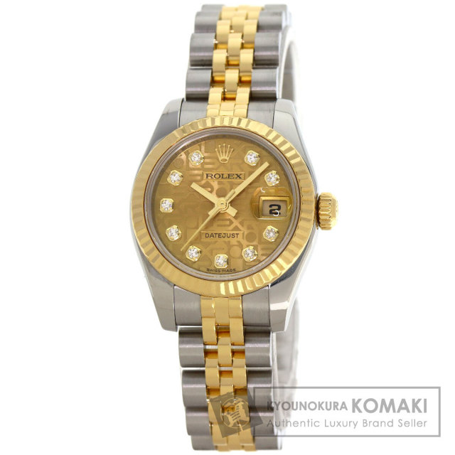 ROLEX ロレックス 179173G デイトジャスト 10P ダイヤモンド ブルー