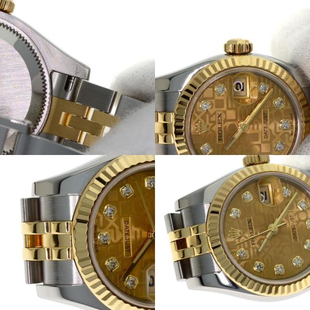 ROLEX ロレックス 179173G デイトジャスト 10P ダイヤモンド 腕時計