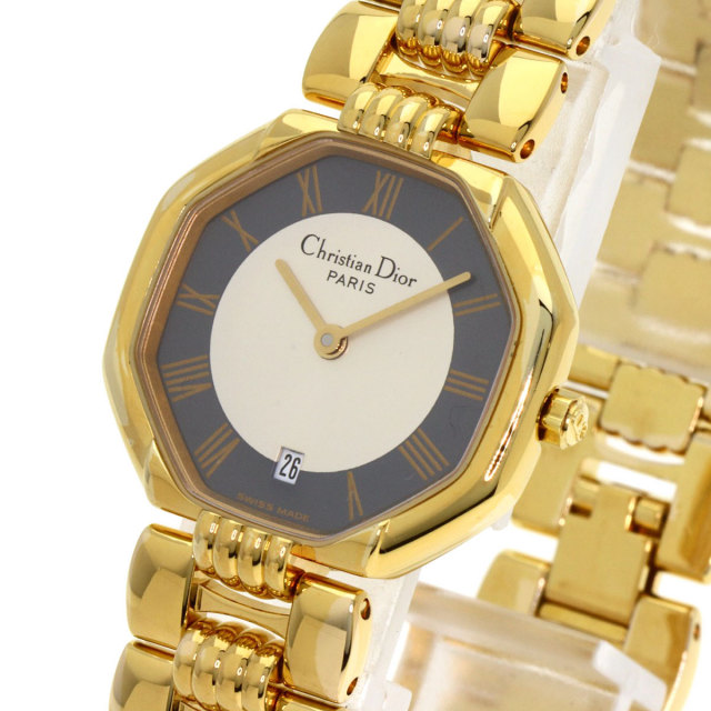 CHRISTIAN DIOR クリスチャンディオール D48-153 オクタゴン 腕時計 GP