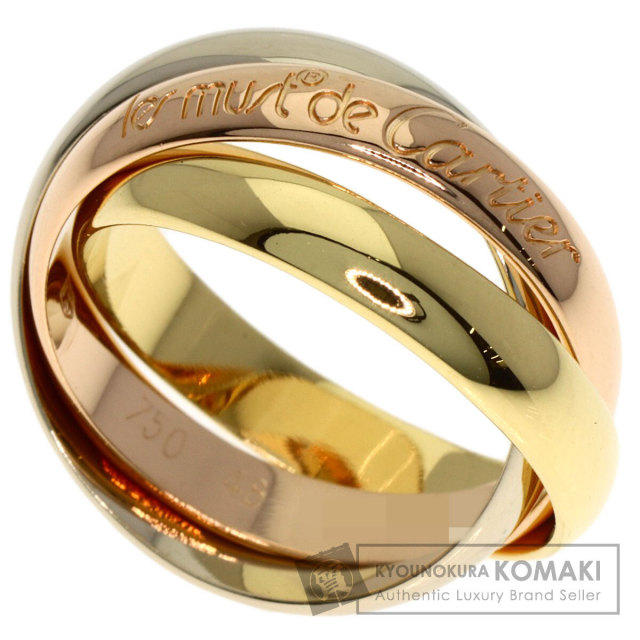 CARTIER カルティエ トリニティ #48 リング・指輪 K18イエローゴールド