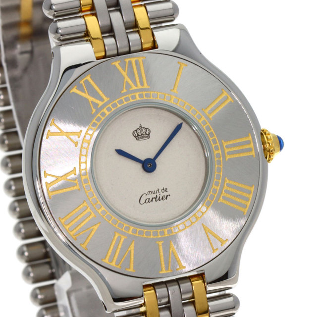 カルティエ　マスト21 CARTIER】カルティエ マスト21 腕時計 ステンレススチール レディース