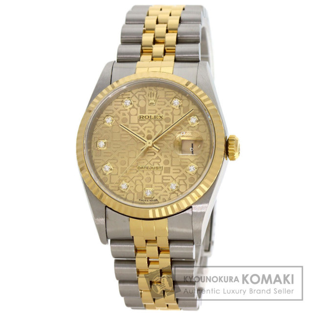 ロレックス 腕時計 デイトジャスト 10P ダイヤモンド
