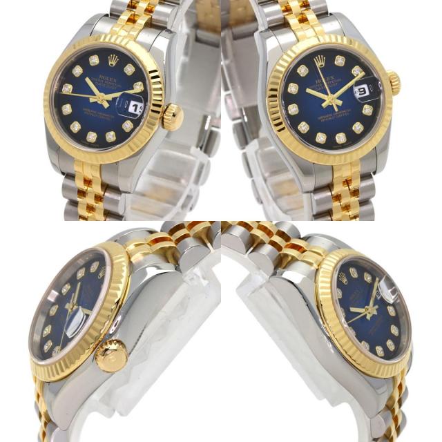 ROLEX ロレックス 179173G デイトジャスト 10P ダイヤモンド ブルー