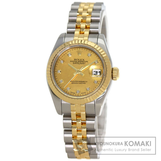 ロレックス 腕時計 デイトジャスト 10P ダイヤモンド