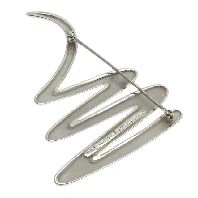 TIFFANY&Co. ティファニー スクリブル ブローチ シルバー レディース