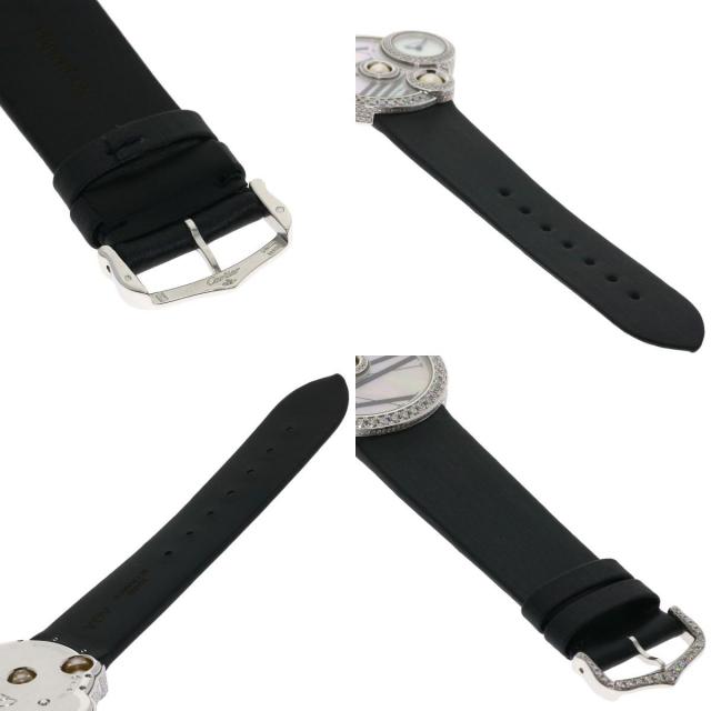 CARTIER カルティエ WJ304850 ベルル 腕時計 K18WG 革 ダイヤモンド レディース [中古] CARTIER カルティエ WJ304850 ベルル 腕時計 K18ホワイトゴールド/革
