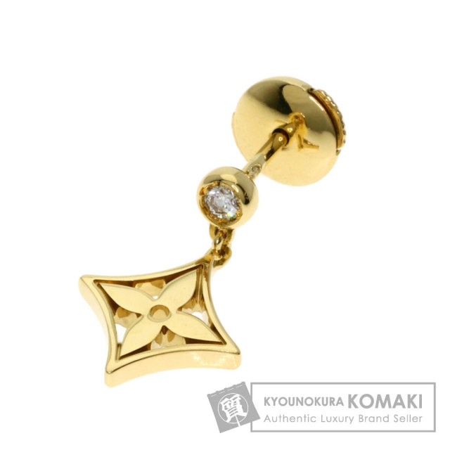 ルイヴィトン ピアス モノグラム イディール ダイヤモンド 単品 Q96168