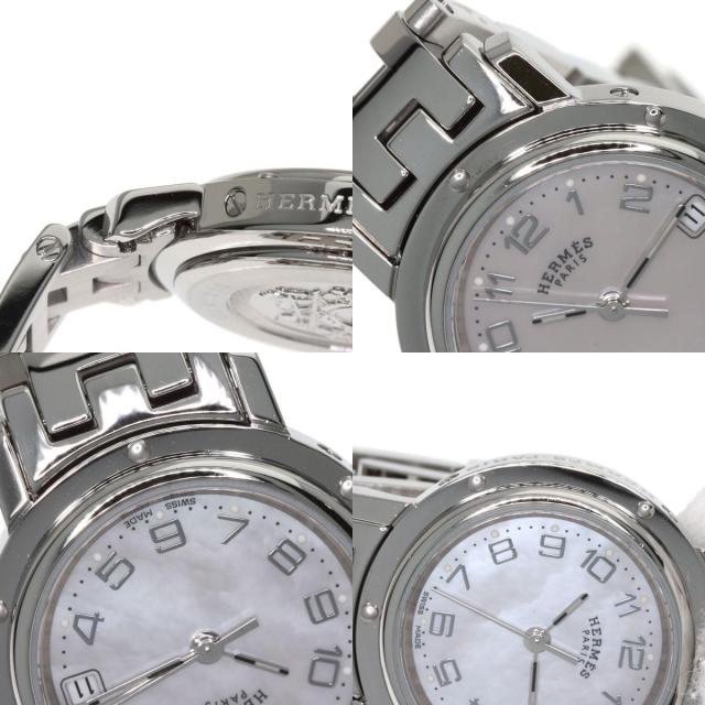 HERMES エルメス CL4.210 クリッパー ナクレ 新型バックル 腕時計 SS SS レディース [中古] HERMES エルメス CL4.210 クリッパー ナクレ 新バックル 腕時計
