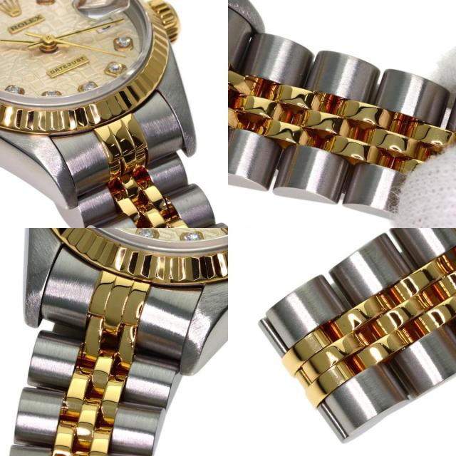ROLEX ロレックス 69173G デイトジャスト 10P ダイヤモンド 腕時計