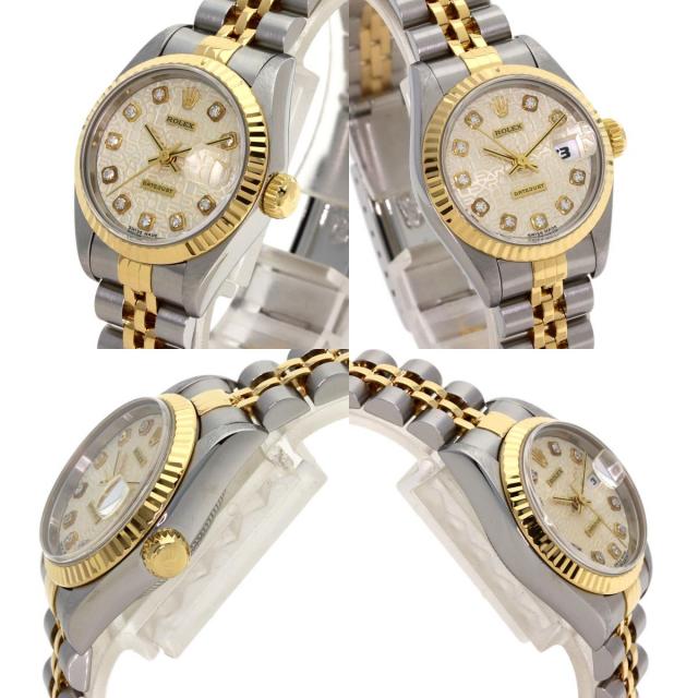 ROLEX ロレックス 69173G デイトジャスト 10P ダイヤモンド 腕時計