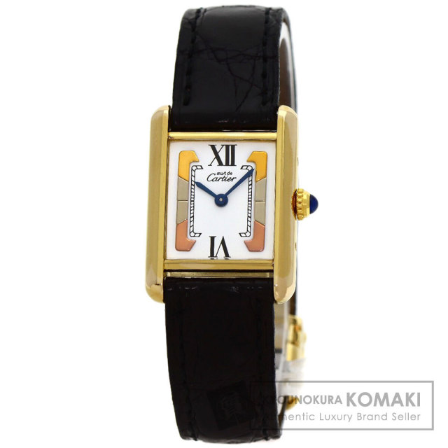CARTIER カルティエ WG600007 カプティブ ドゥ カルティエ SM  ベゼルダイヤモンド 腕時計 K18PG アリゲーター レディース [中古] CARTIER カルティエ WG600007 カプティブ ドゥ カルティエ SM ベゼル