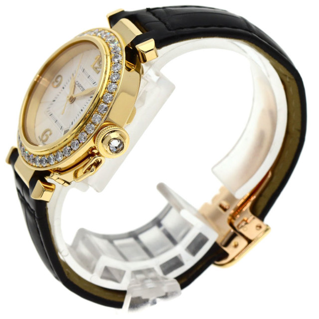カルティエ 腕時計 パシャ 32mm　ベゼルダイヤモンド