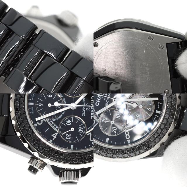 CHANEL シャネル H1419 J12 41mm ベゼル ブラックダイヤモンド 腕時計