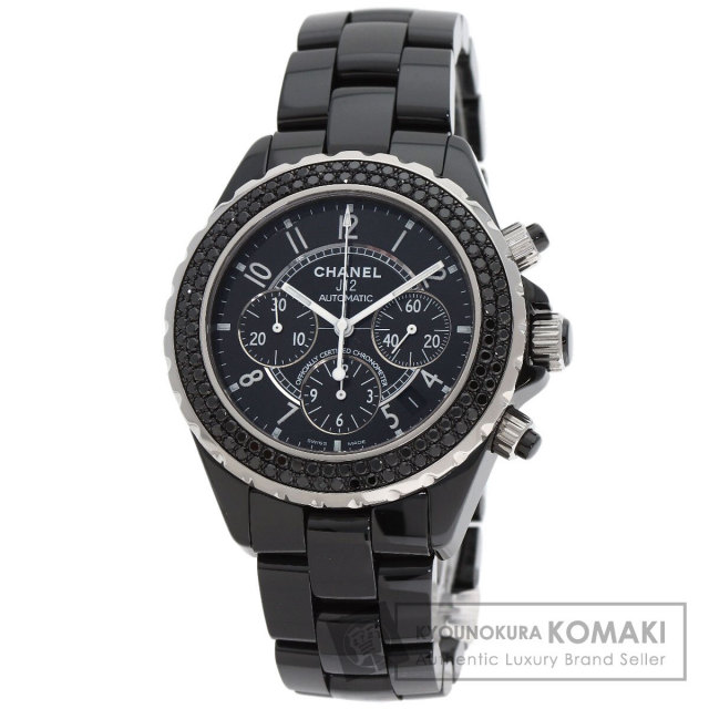 シャネル 腕時計 J12 41mm ベゼル ブラックダイヤモンド