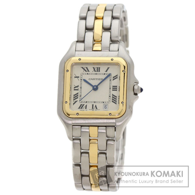 CARTIER カルティエ WF3164FR ミニパンテール  2重ベゼル ダイヤモンド 腕時計 K18YG K18YG ダイヤモンド レディース [中古] CARTIER カルティエ WF3164FR ミニパンテール 2重ベゼル ダイヤモンド