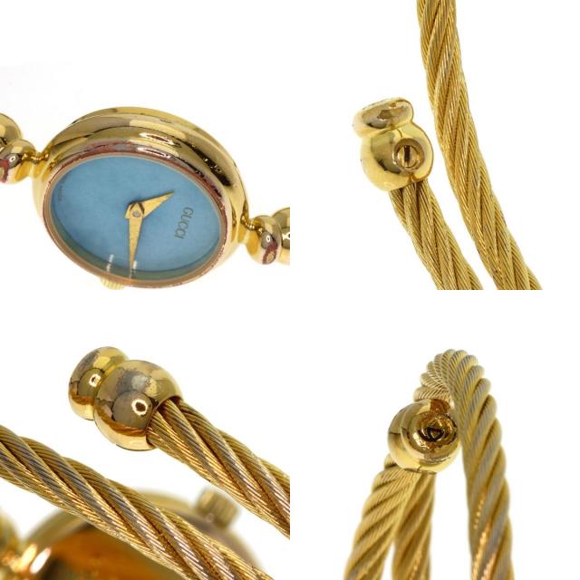 GUCCI グッチ 2700.2.L ラウンドフェイス ターコイズ 腕時計 GP GP レディース [中古] GUCCI（グッチ） 2700.2.L ラウンドフェイス ターコイズ 腕時計 GP GP