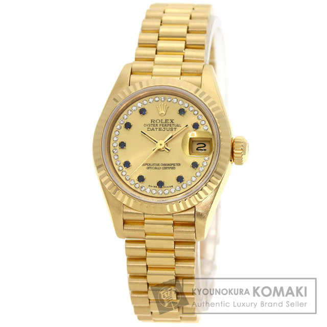 ロレックス 腕時計 デイトジャスト ミリヤードダイヤ 10P サファイア