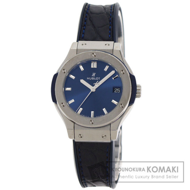 HUBLOT ウブロ 581.NX.1170.RX クラシックフュージョン 腕時計 チタン ラバー レディース [中古] HUBLOT ウブロ 581.NX.1170.RX クラシックフュージョン 腕時計 チタン