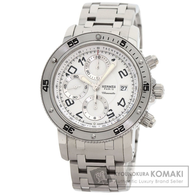 エルメス 腕時計 クリッパー ダイバー クロノグラフ