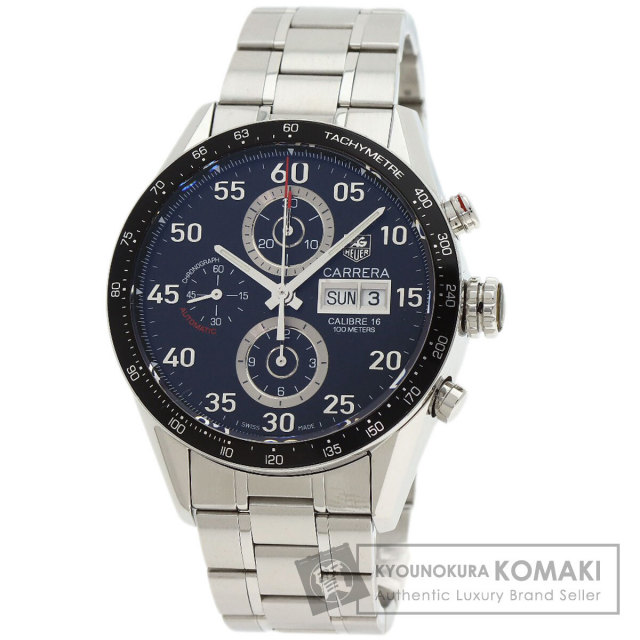 TAG HEUER タグホイヤー CBG2A10 カレラ キャリバー02 腕時計 SS ラバー レディース [中古] TAG HEUER タグホイヤー CBG2A10 カレラ キャリバー02 腕時計