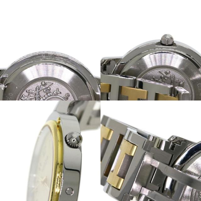 HERMES エルメス CL4.420 クリッパー 腕時計 ステンレススチール/SSxGP