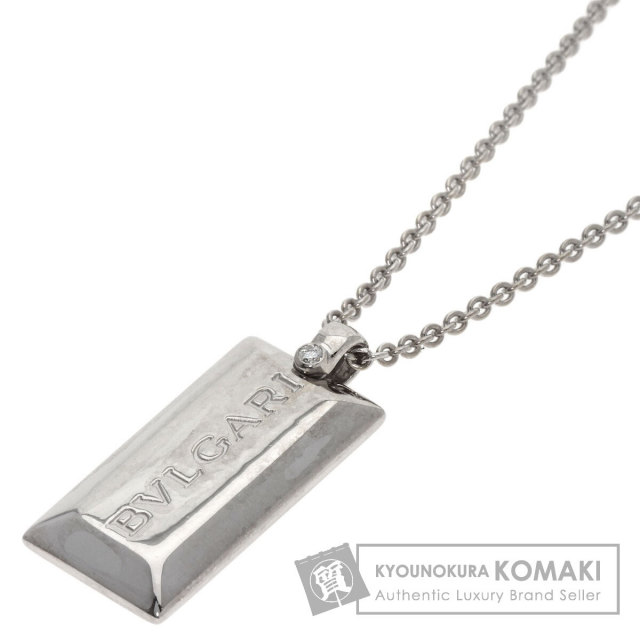 ブルガリ ネックレス インゴット 1P ダイヤモンド
