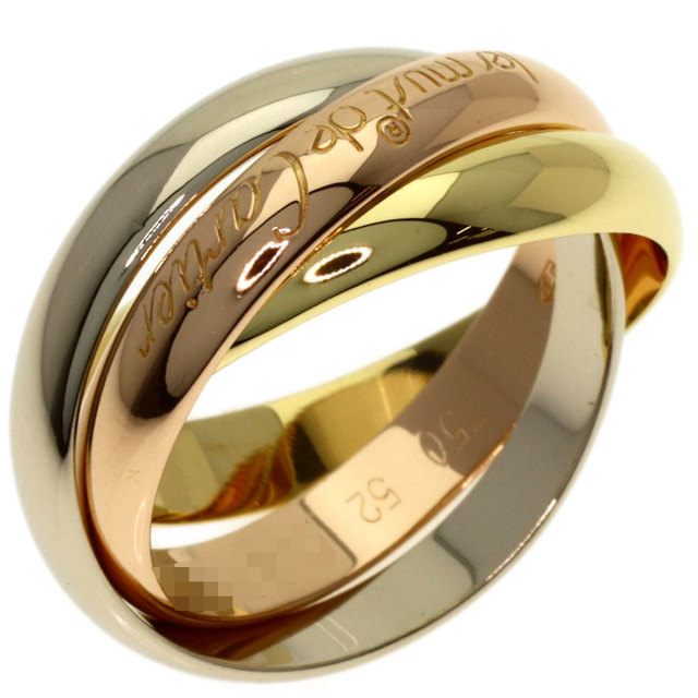 CARTIER カルティエ トリニティ #52 リング・指輪 K18イエローゴールド