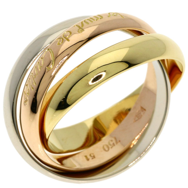 CARTIER カルティエ トリニティ #51 リング・指輪 K18イエローゴールド