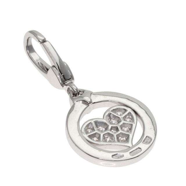 ブルガリ ペンダントトップ トンド ハート ダイヤモンド チャーム