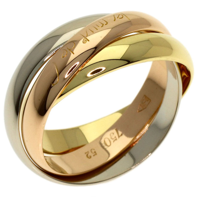 CARTIER カルティエ トリニティ #52 リング・指輪 K18イエローゴールド