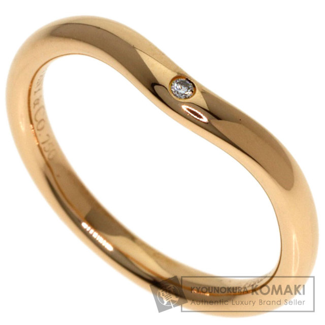 TIFFANY&Co. ティファニー カーブドバンド 1P ダイヤモンド リング