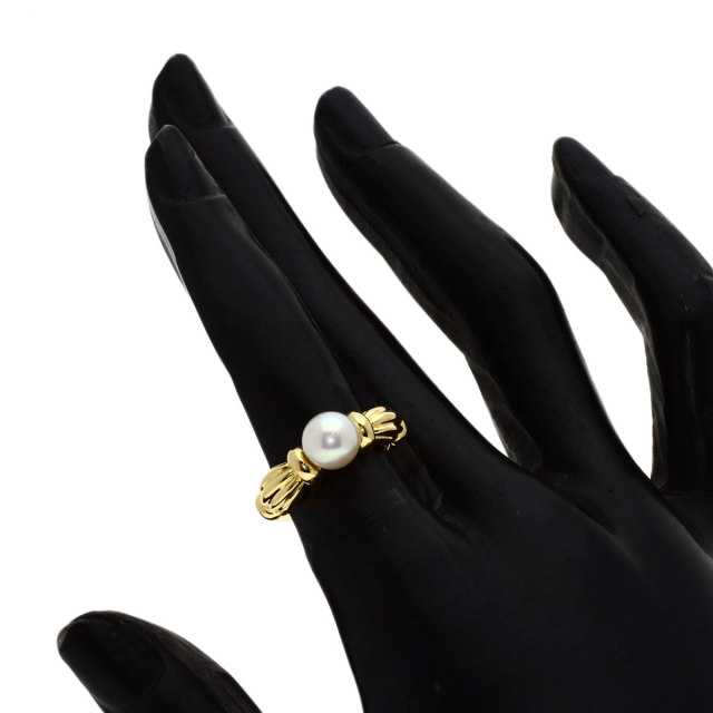 TIFFANY&Co. ティファニー パール 真珠 シグネチャー リング・指輪 K18