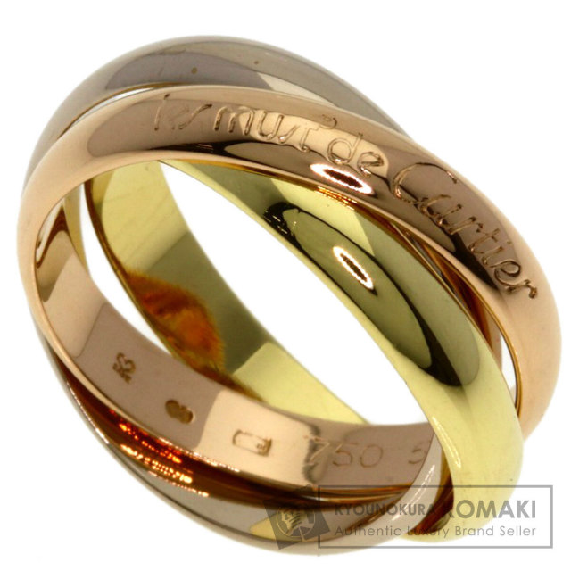CARTIER カルティエ トリニティ #55 リング・指輪 K18イエローゴールド