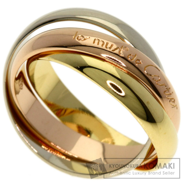 K18カルティエ⭐️トリニティリング CARTIER カルティエ トリニティ #53 リング・指輪 K18イエローゴールド