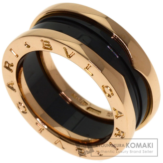 ブルガリ リング・指輪 B-zero1 ビーゼロワン 2バンド ブラック セラミック #51